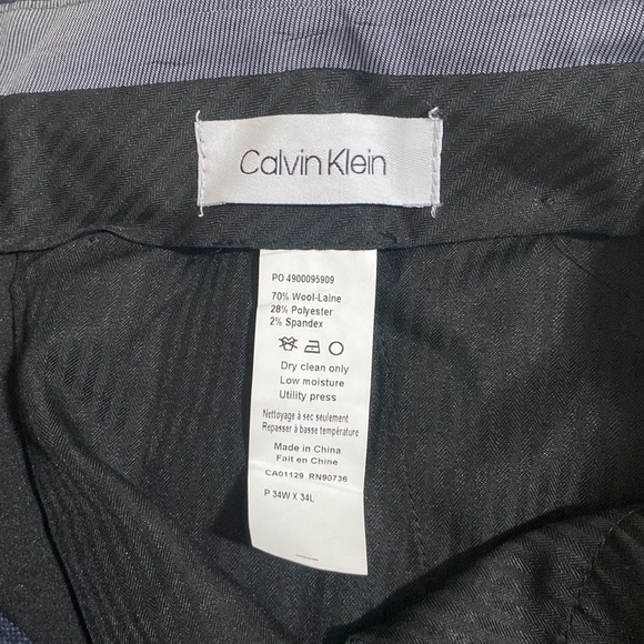 CALVIN KLEIN Men's Checkered Dress Pants - Picture 9 of 10